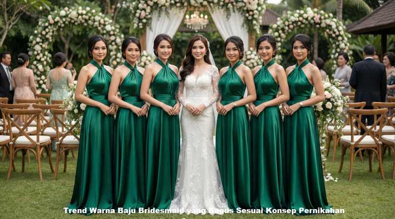 Trend Warna Baju Bridesmaid yang Bagus Sesuai Konsep Pernikahan